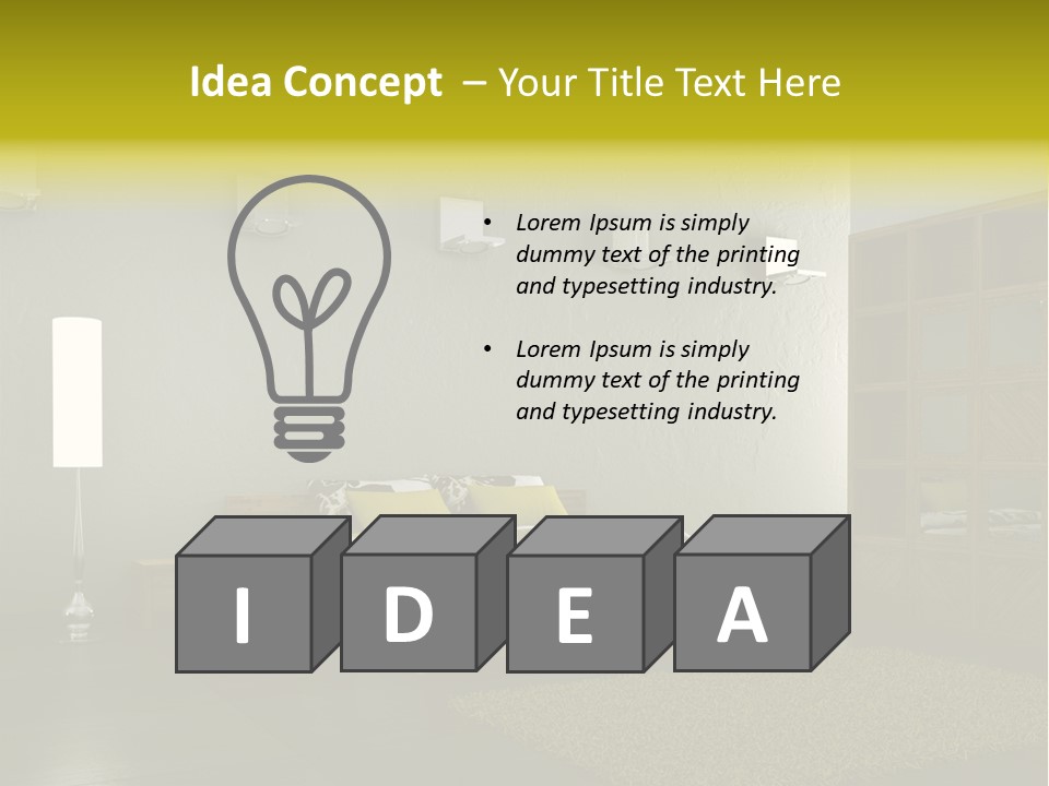 Licht Design Haus PowerPoint Template