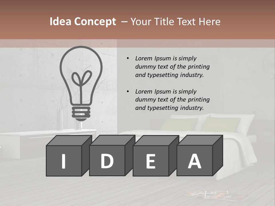Immobilie Bauen Makler PowerPoint Template