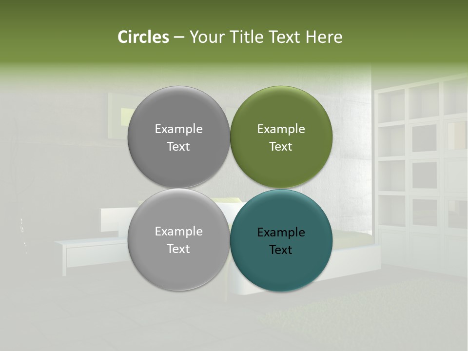 Innendesign Einrichtung Immobilien PowerPoint Template