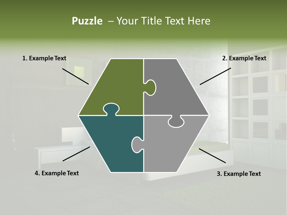 Innendesign Einrichtung Immobilien PowerPoint Template