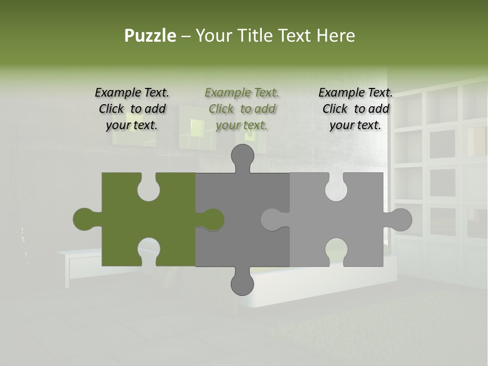 Innendesign Einrichtung Immobilien PowerPoint Template