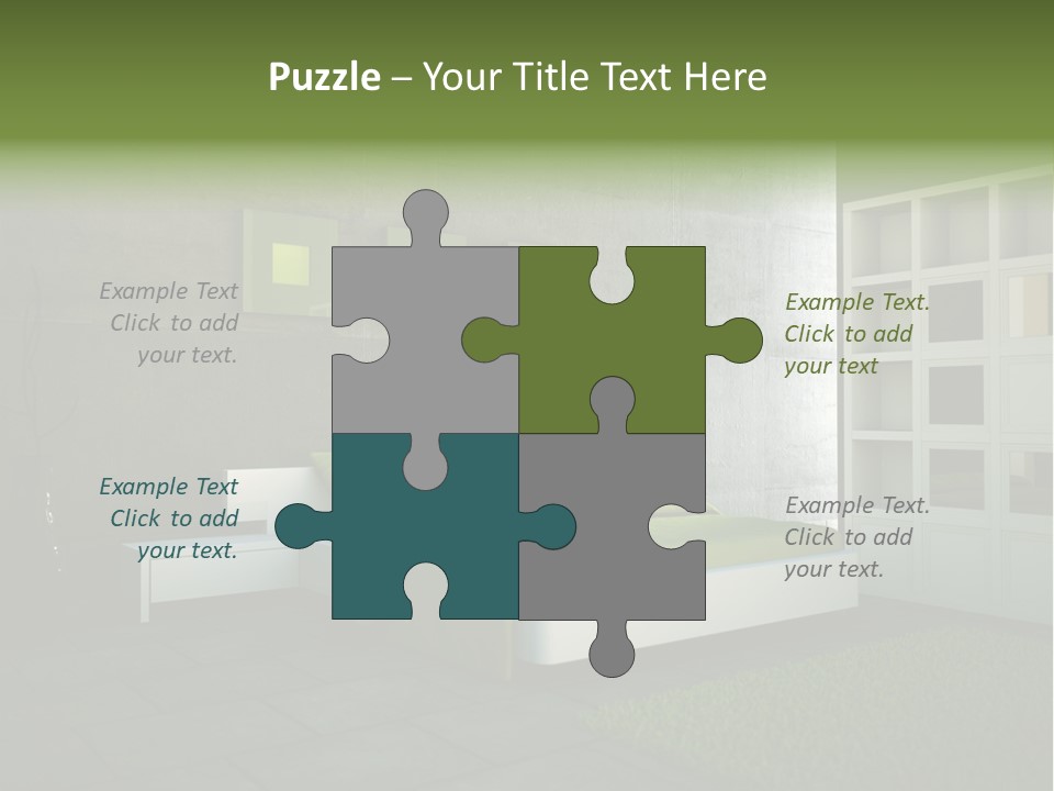 Innendesign Einrichtung Immobilien PowerPoint Template