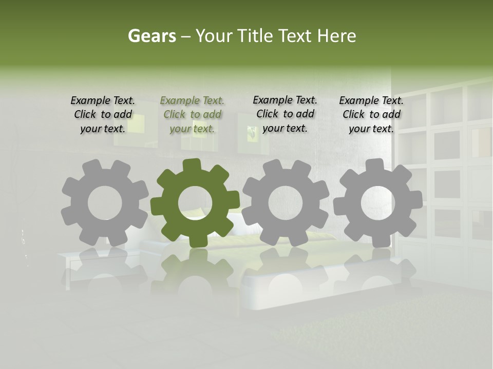 Innendesign Einrichtung Immobilien PowerPoint Template