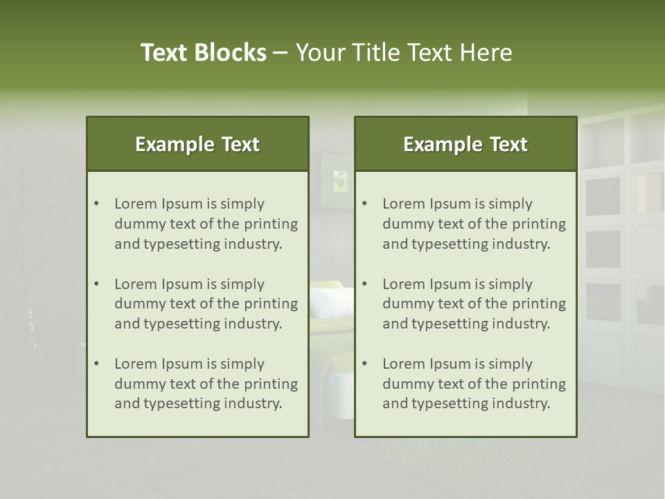 Innendesign Einrichtung Immobilien PowerPoint Template