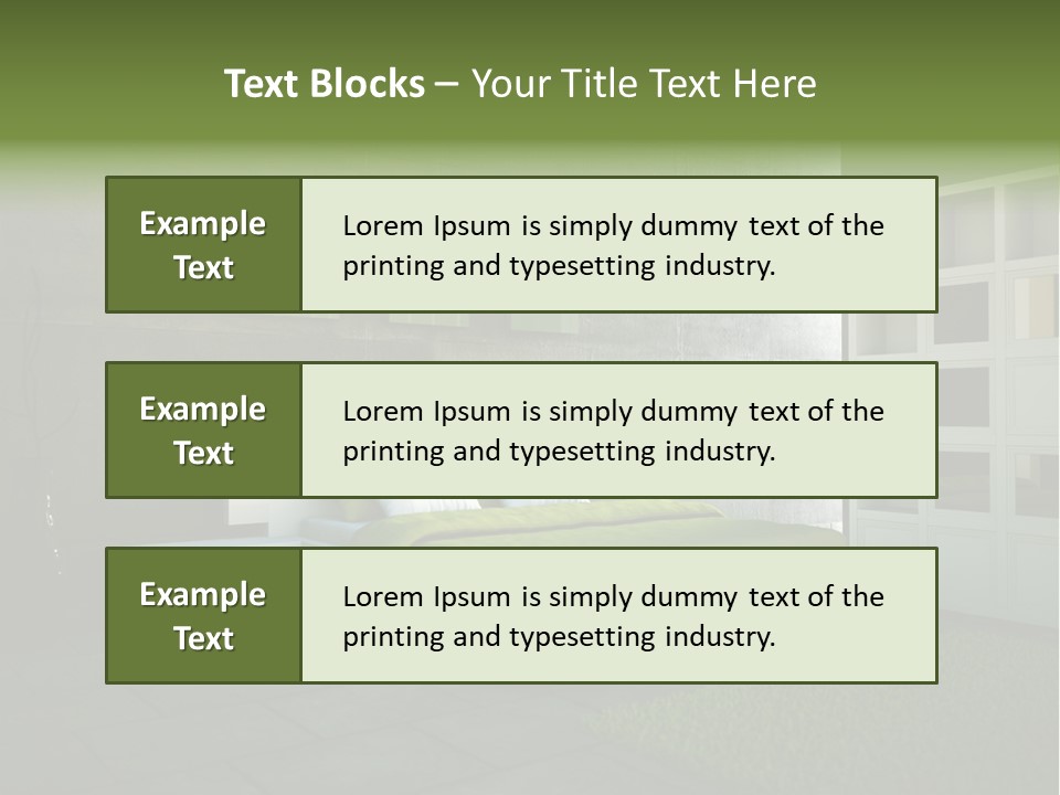 Innendesign Einrichtung Immobilien PowerPoint Template