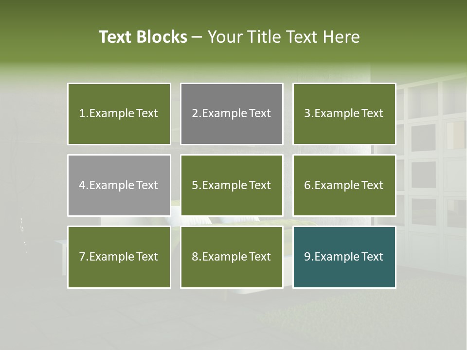 Innendesign Einrichtung Immobilien PowerPoint Template