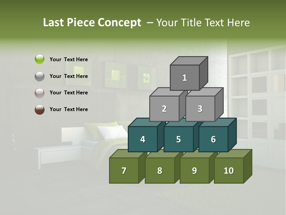 Innendesign Einrichtung Immobilien PowerPoint Template