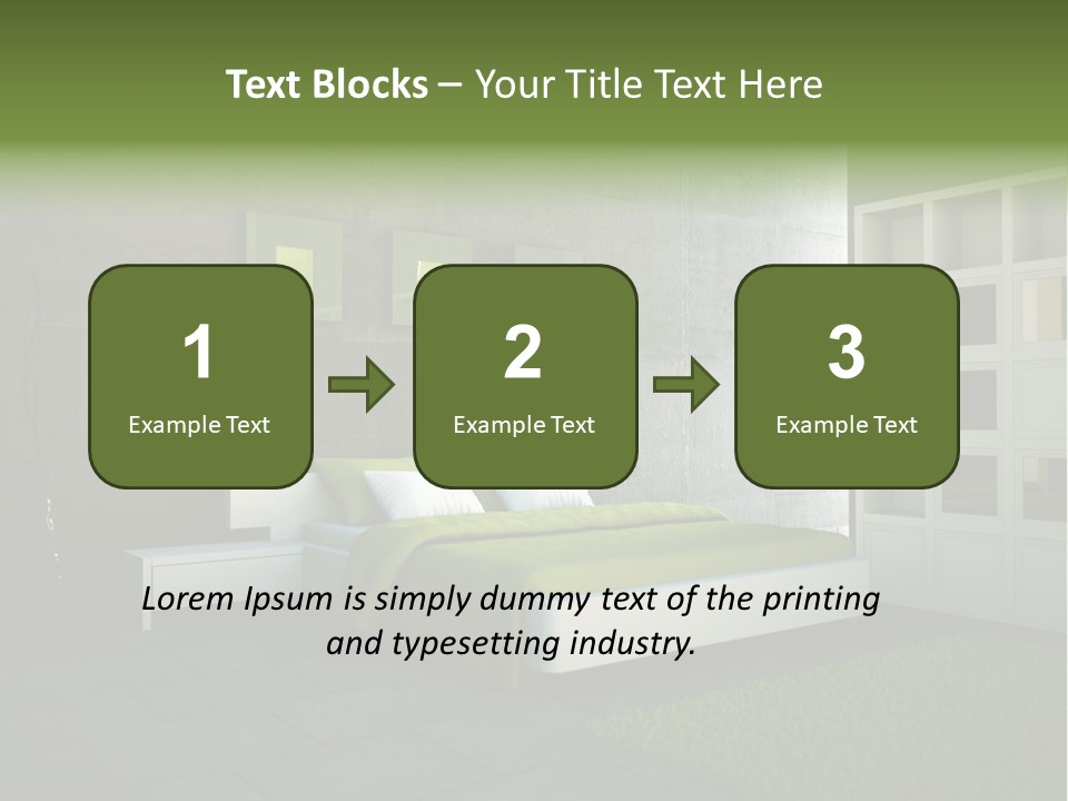 Innendesign Einrichtung Immobilien PowerPoint Template