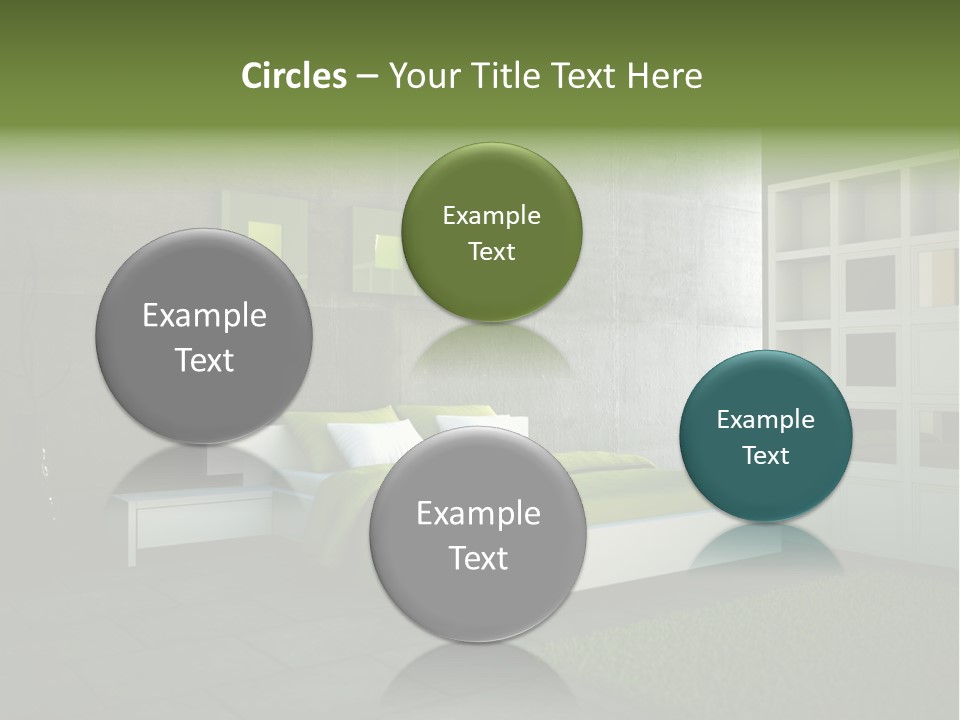 Innendesign Einrichtung Immobilien PowerPoint Template