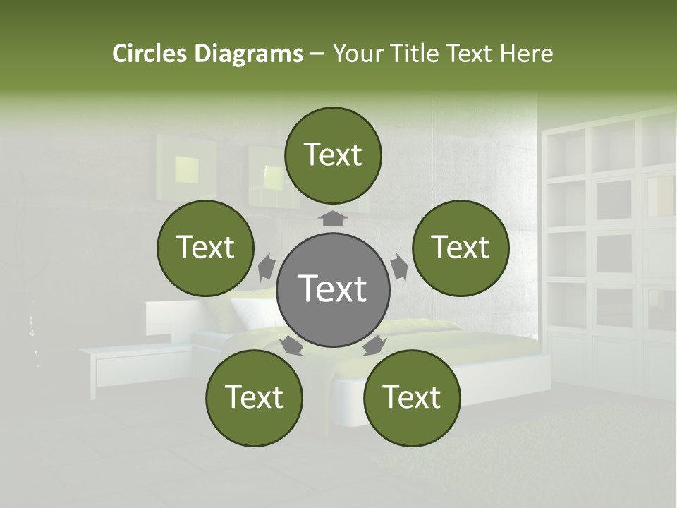 Innendesign Einrichtung Immobilien PowerPoint Template