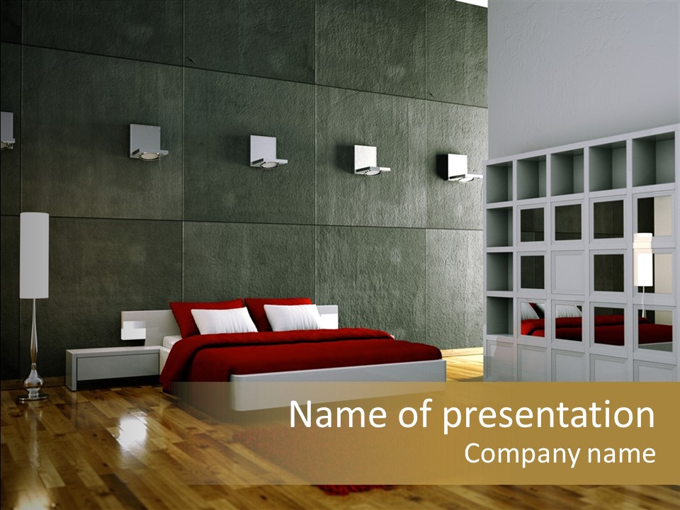 Immobilie Modern Decke PowerPoint Template