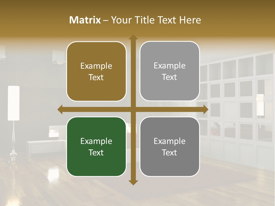 Immobilie Modern Decke PowerPoint Template