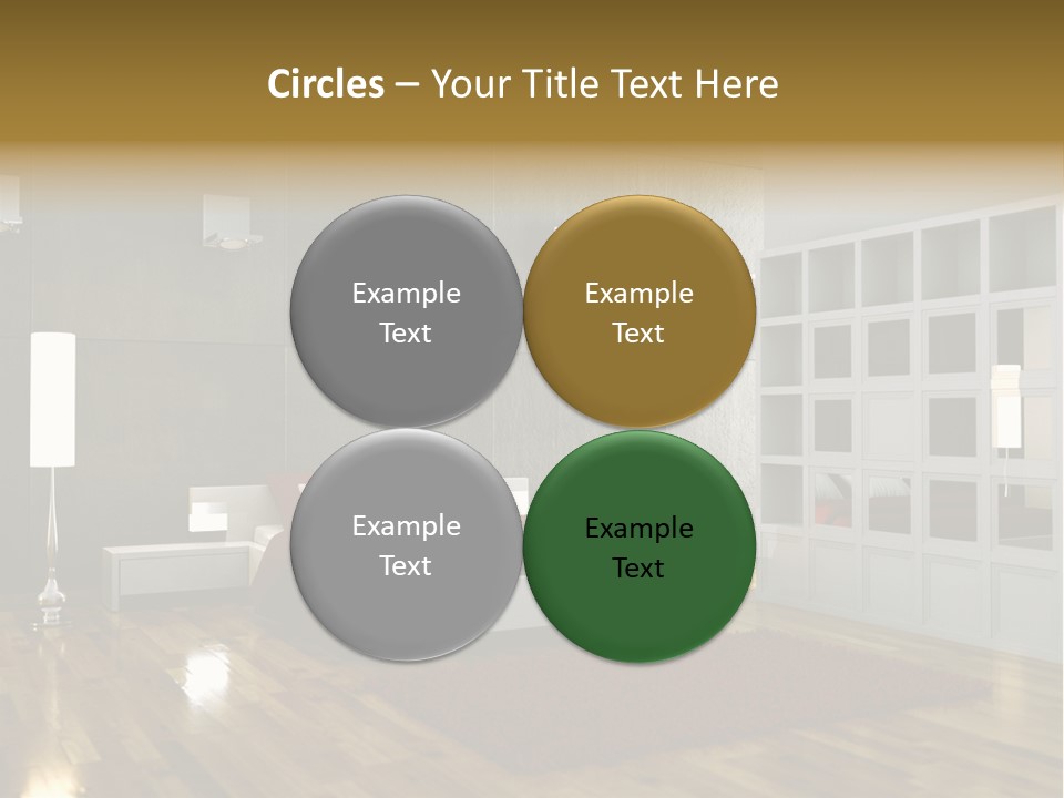 Immobilie Modern Decke PowerPoint Template