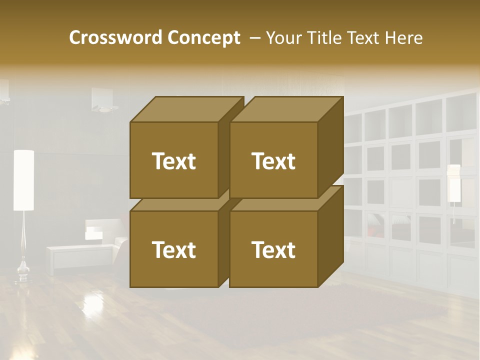 Immobilie Modern Decke PowerPoint Template