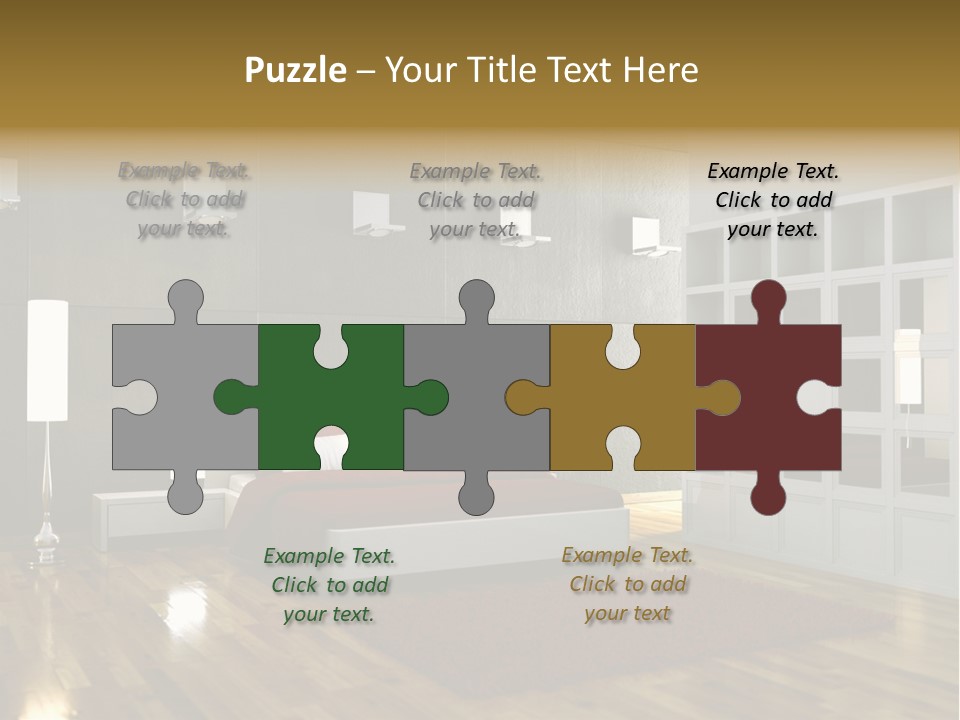 Immobilie Modern Decke PowerPoint Template