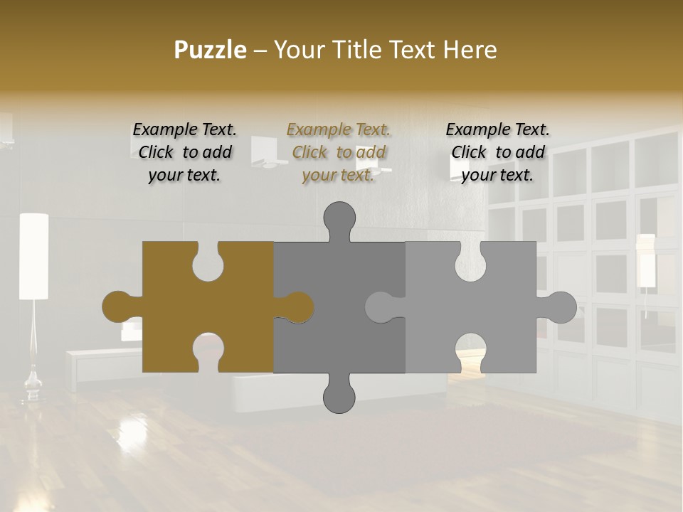 Immobilie Modern Decke PowerPoint Template