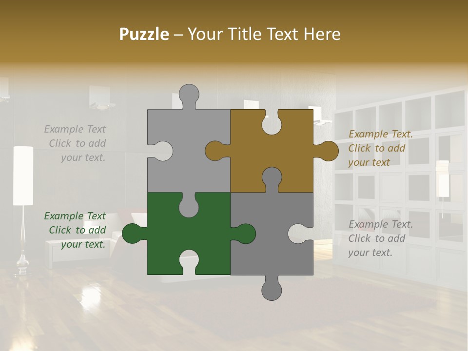 Immobilie Modern Decke PowerPoint Template