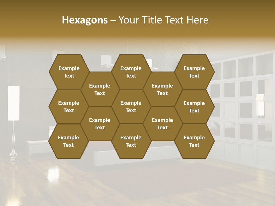 Immobilie Modern Decke PowerPoint Template