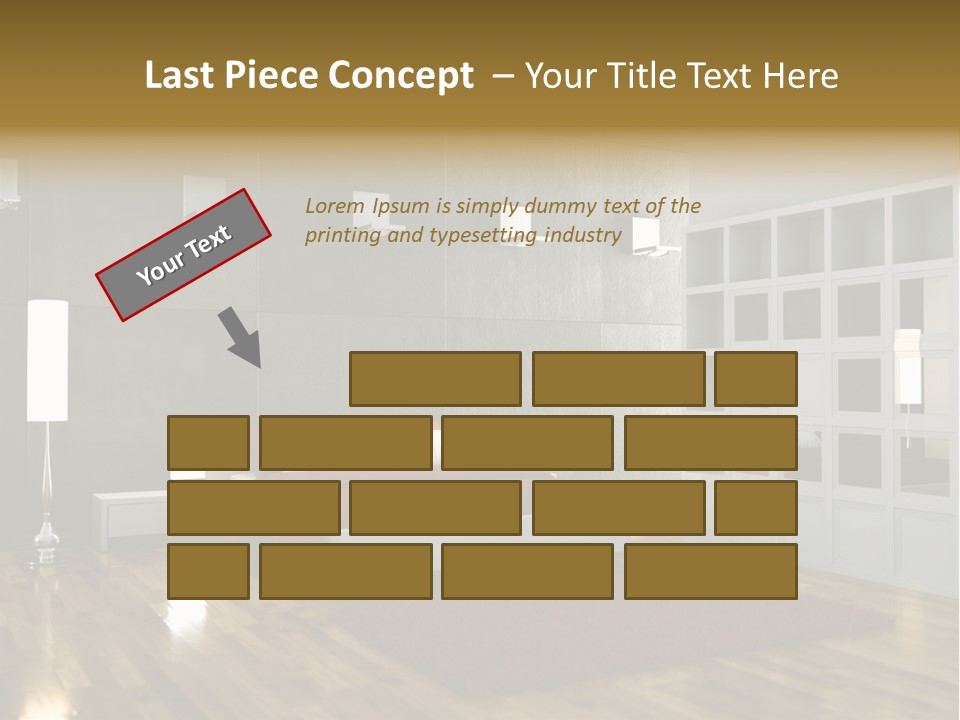Immobilie Modern Decke PowerPoint Template