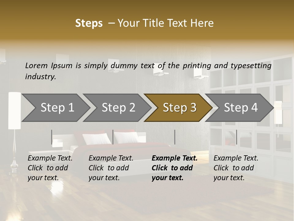 Immobilie Modern Decke PowerPoint Template