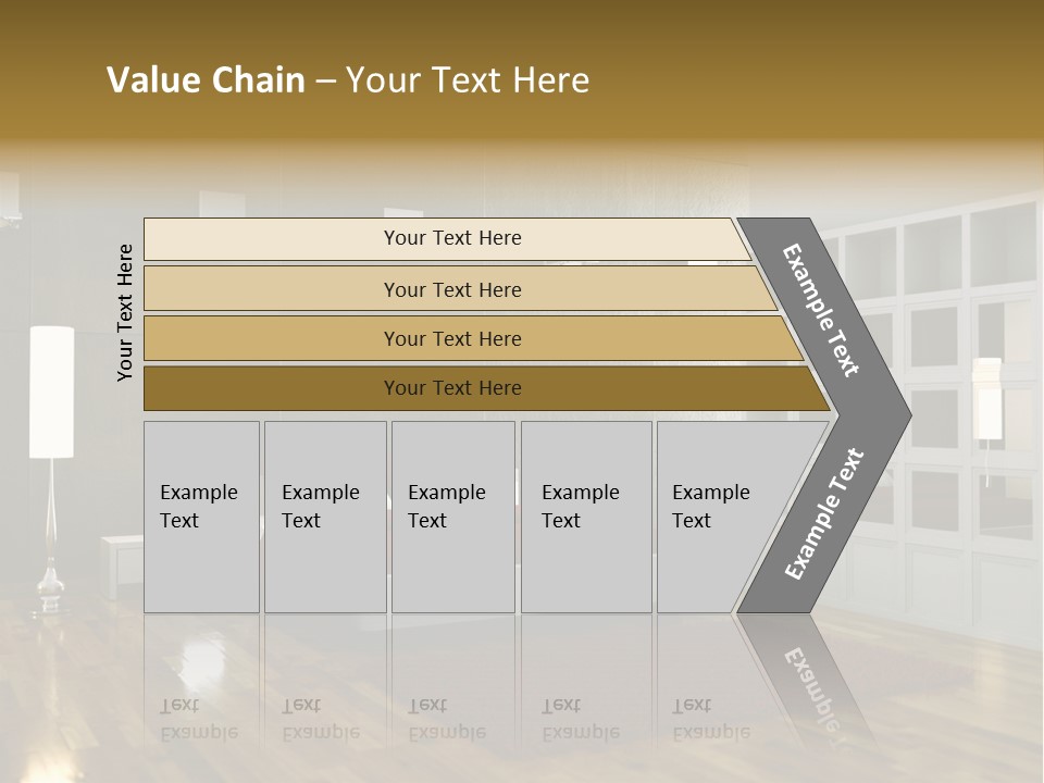 Immobilie Modern Decke PowerPoint Template
