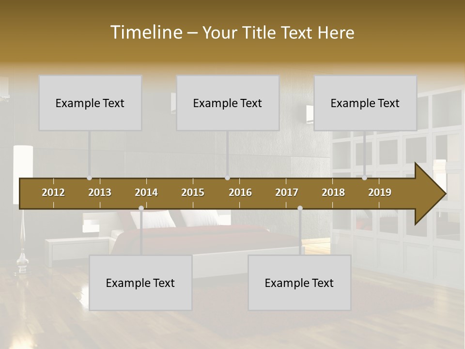 Immobilie Modern Decke PowerPoint Template