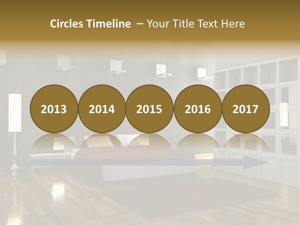 Immobilie Modern Decke PowerPoint Template