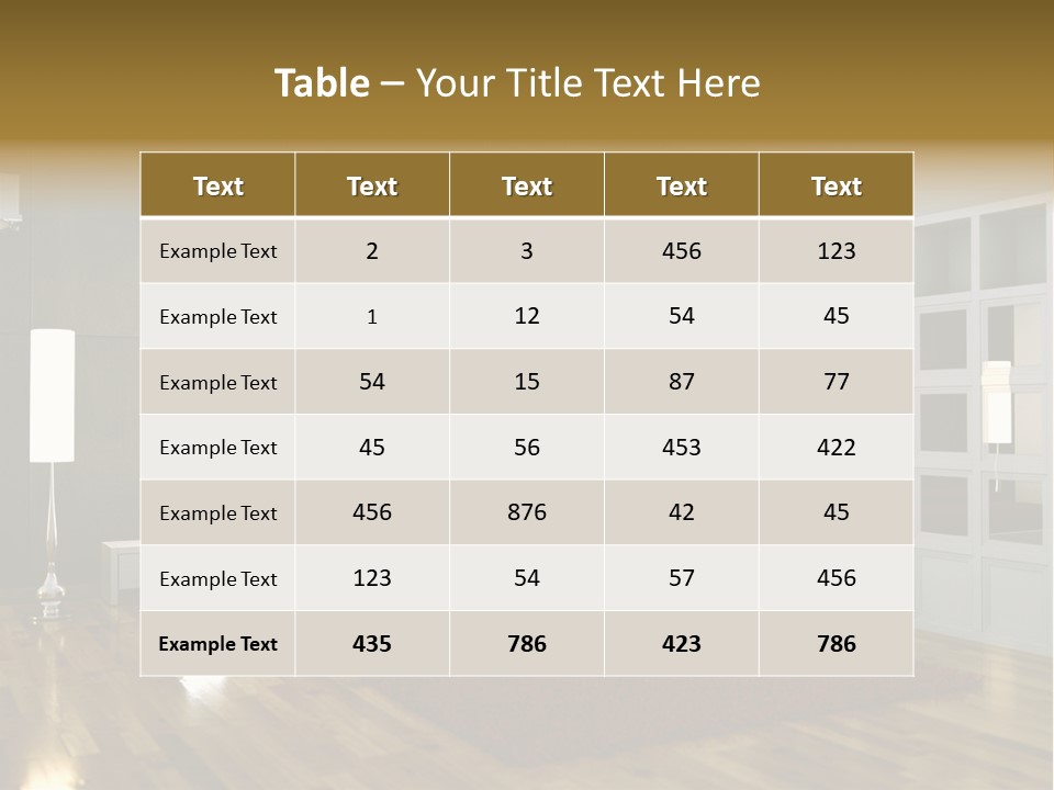 Immobilie Modern Decke PowerPoint Template
