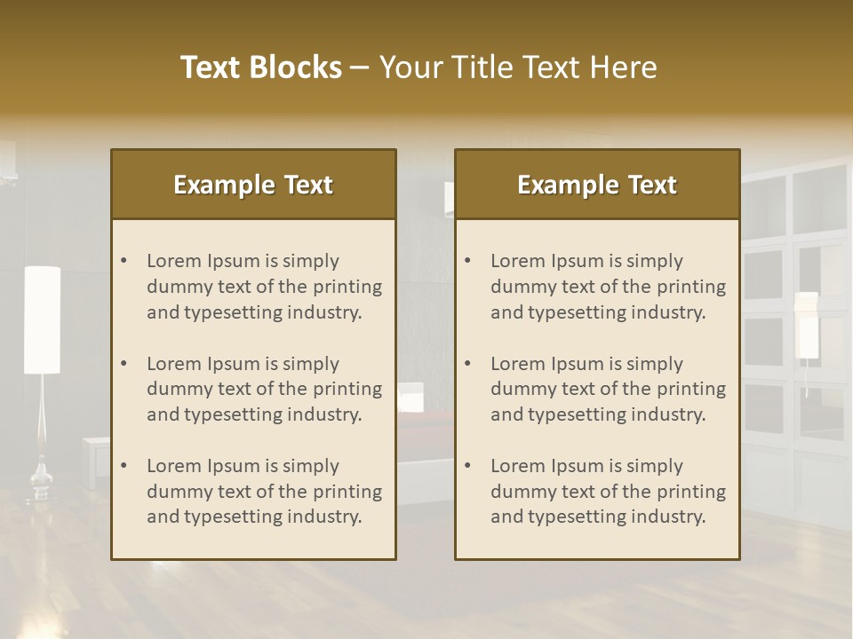 Immobilie Modern Decke PowerPoint Template