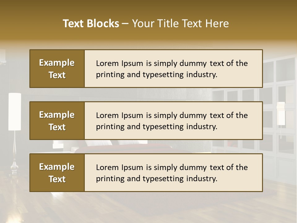 Immobilie Modern Decke PowerPoint Template