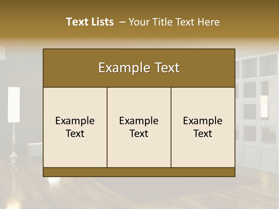 Immobilie Modern Decke PowerPoint Template