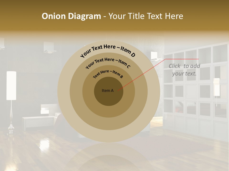 Immobilie Modern Decke PowerPoint Template