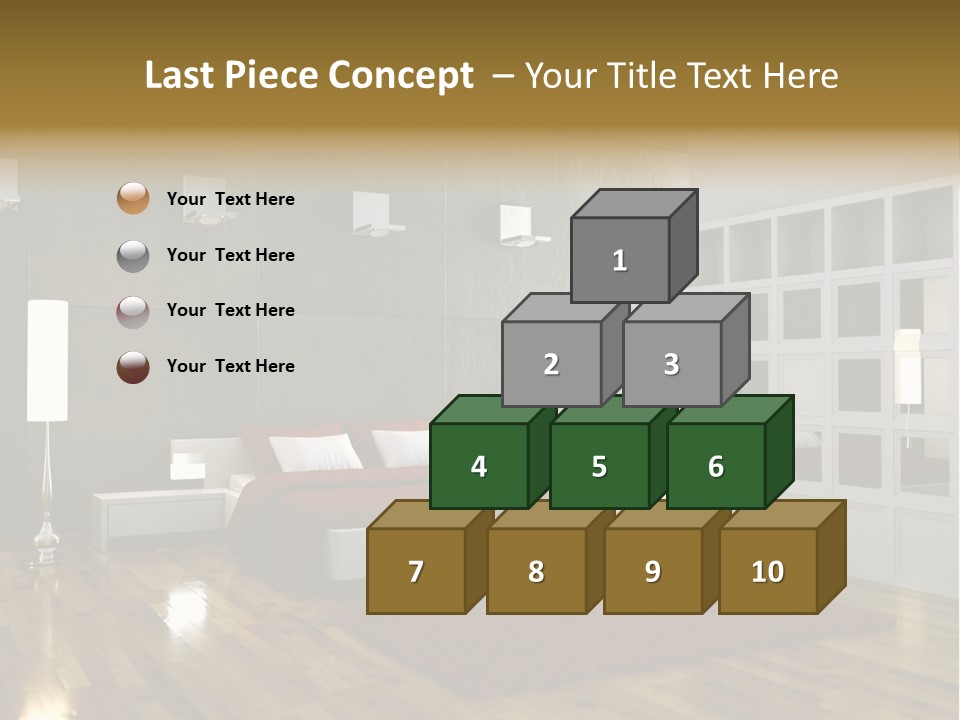 Immobilie Modern Decke PowerPoint Template