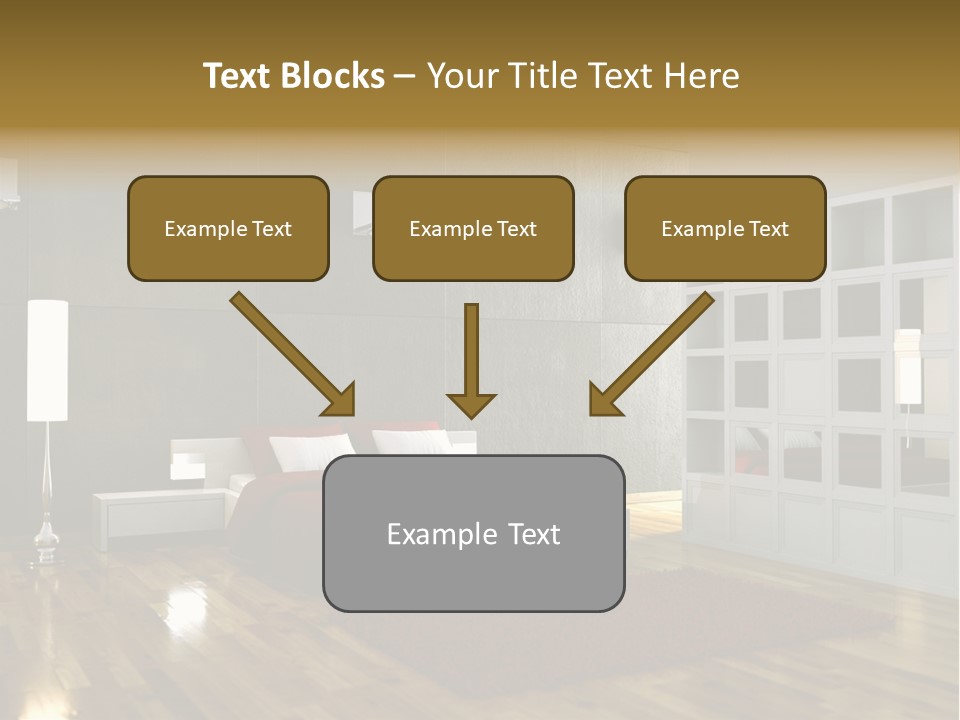 Immobilie Modern Decke PowerPoint Template