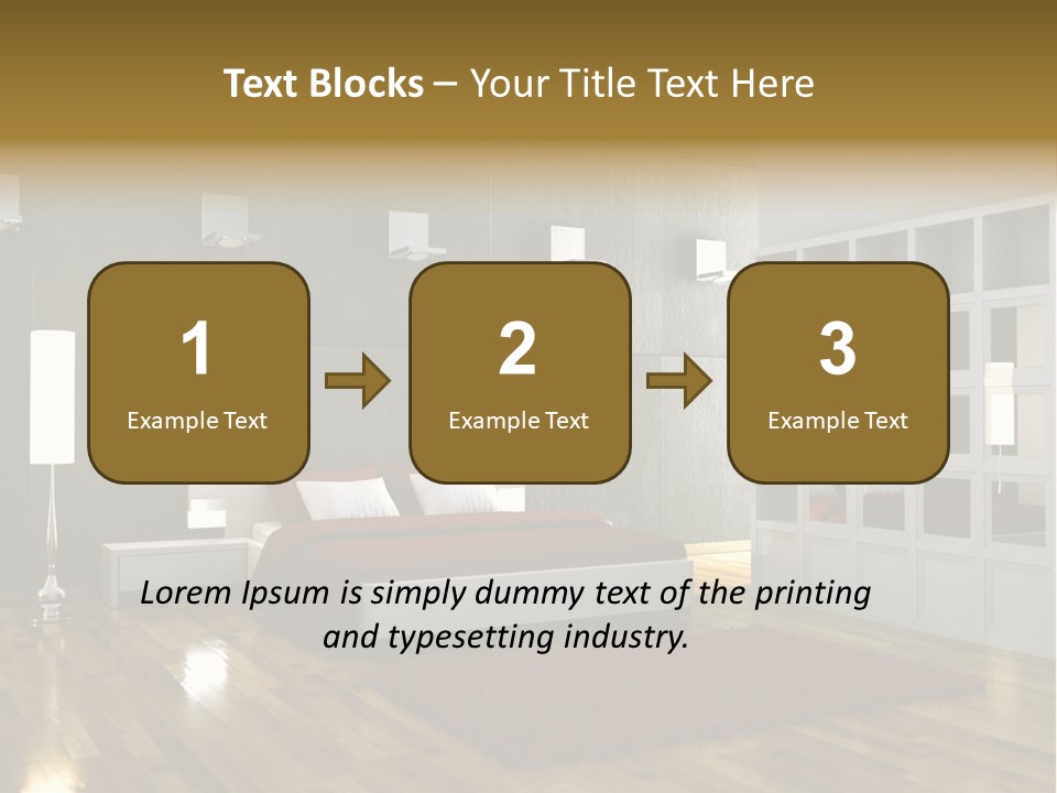 Immobilie Modern Decke PowerPoint Template