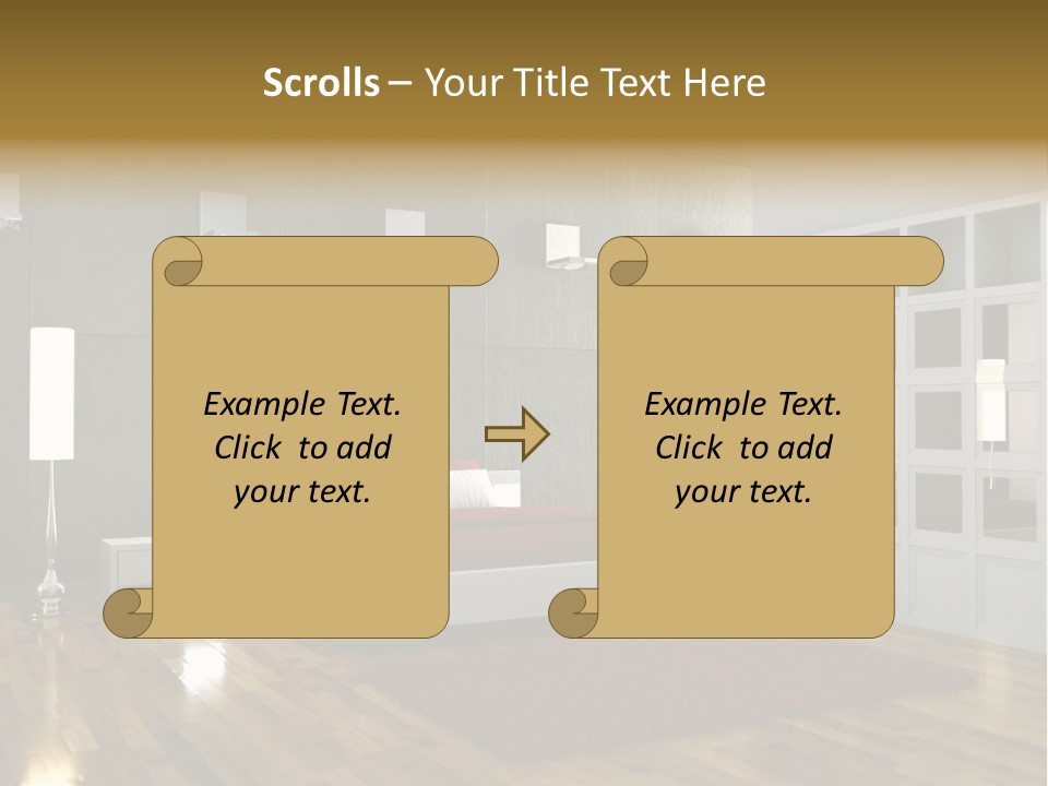 Immobilie Modern Decke PowerPoint Template