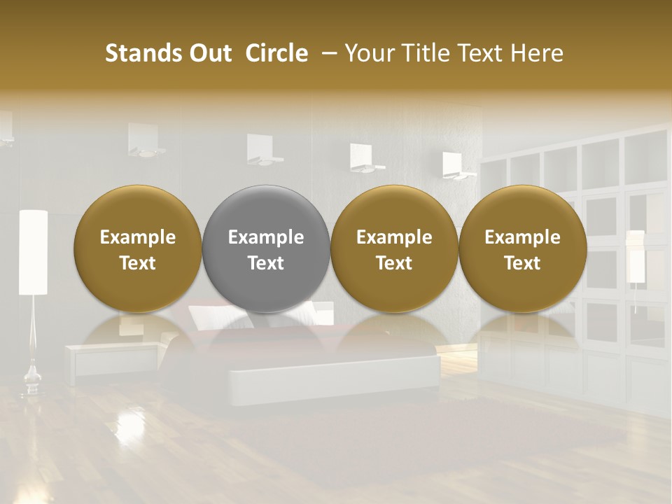 Immobilie Modern Decke PowerPoint Template