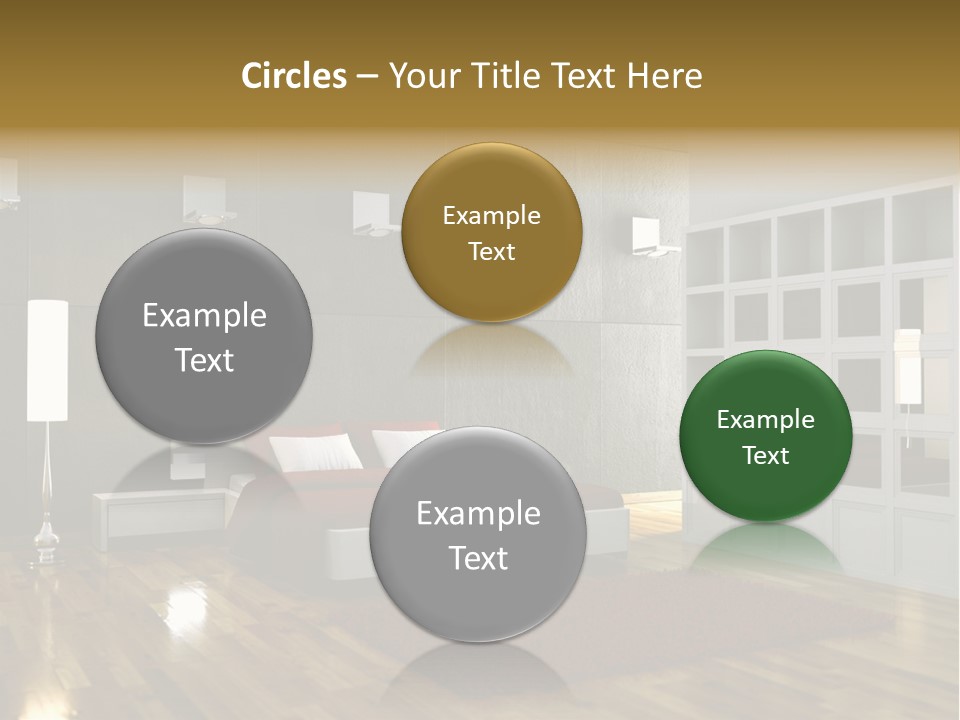 Immobilie Modern Decke PowerPoint Template