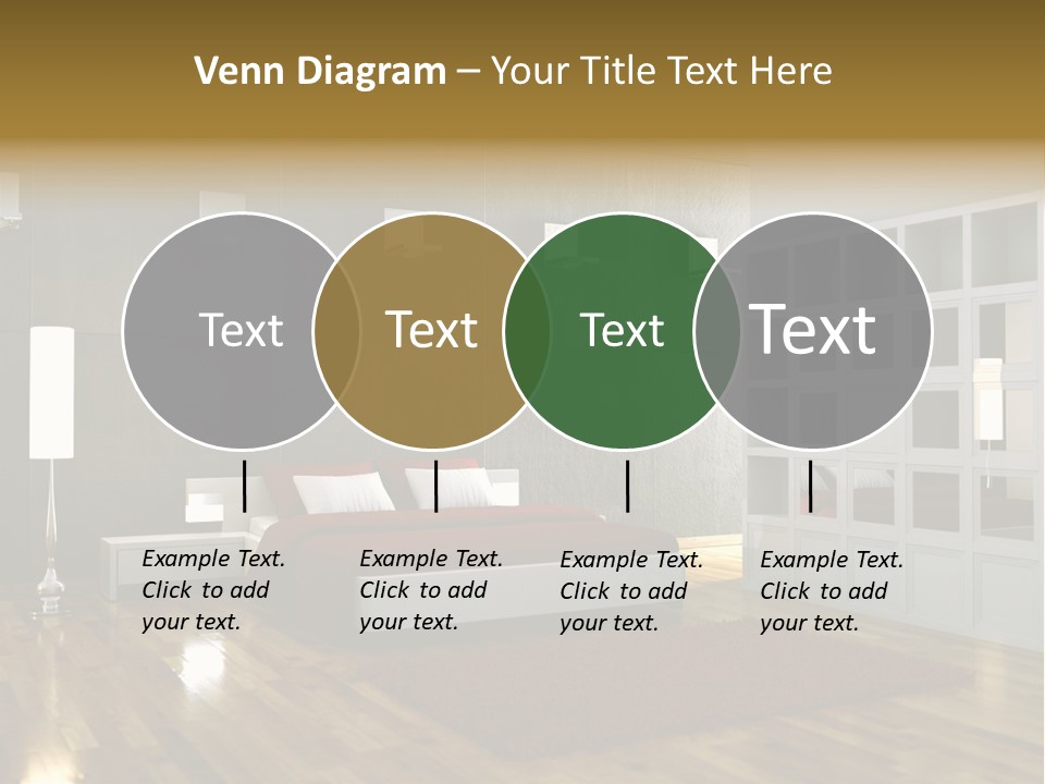 Immobilie Modern Decke PowerPoint Template
