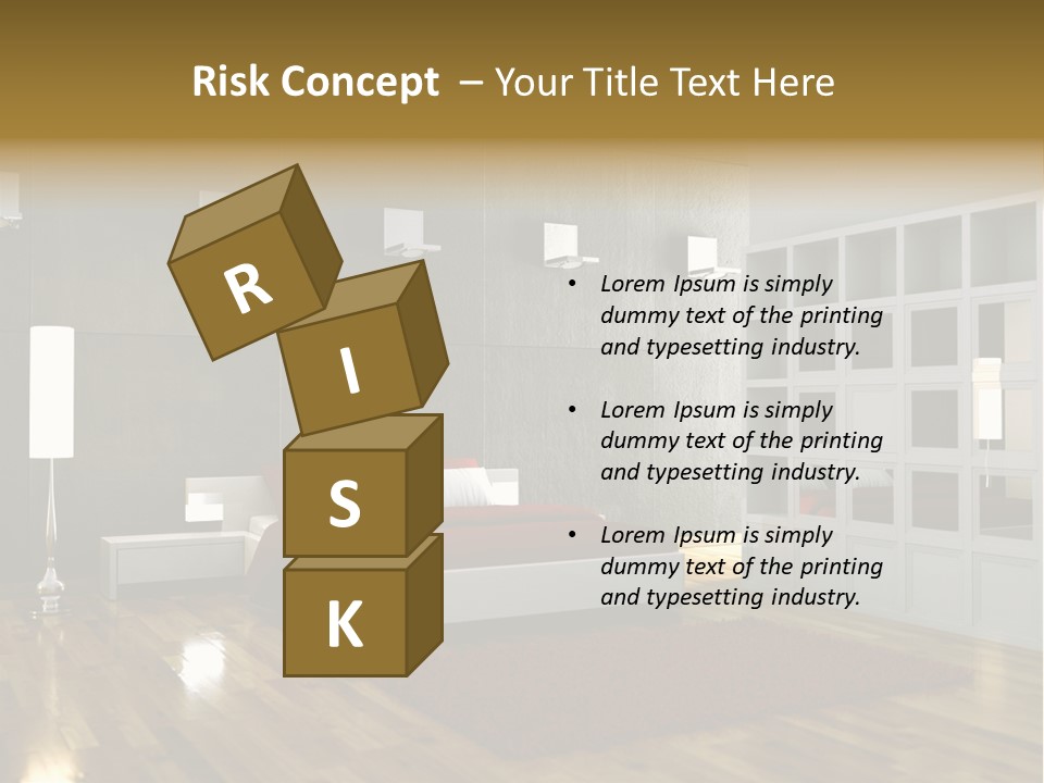 Immobilie Modern Decke PowerPoint Template