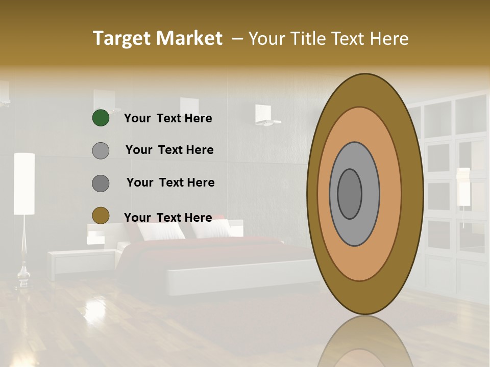 Immobilie Modern Decke PowerPoint Template