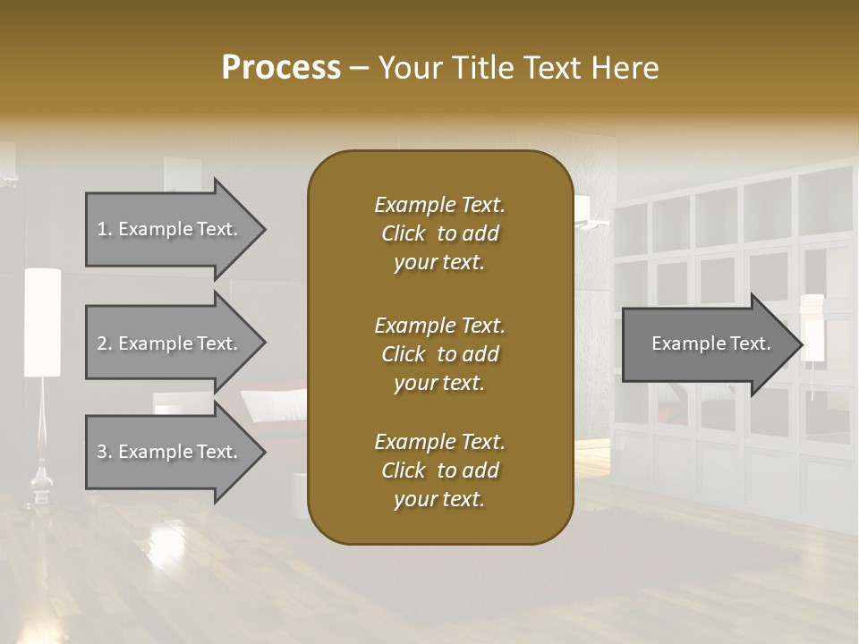 Immobilie Modern Decke PowerPoint Template