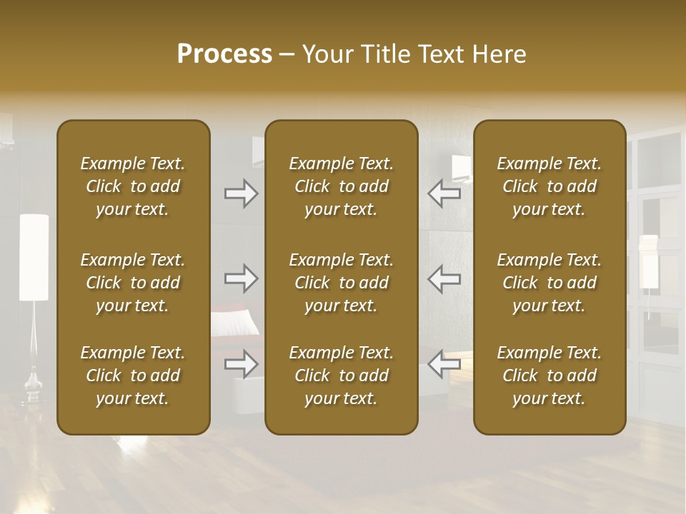 Immobilie Modern Decke PowerPoint Template