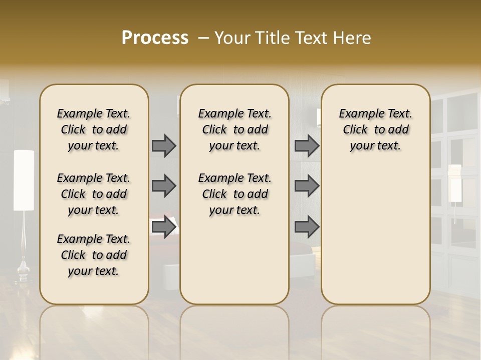 Immobilie Modern Decke PowerPoint Template
