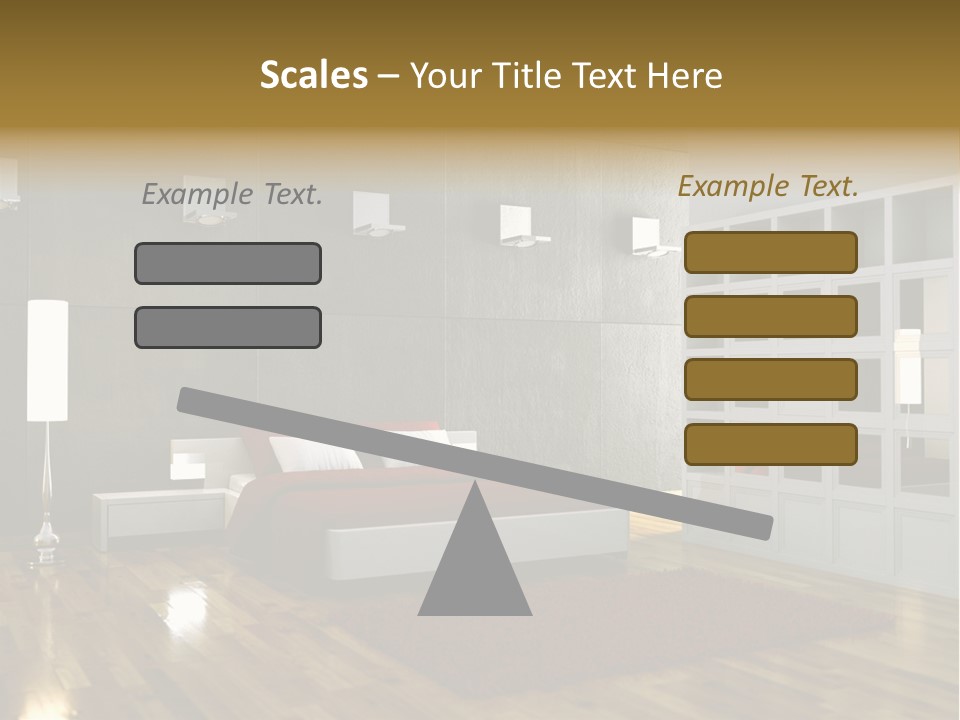 Immobilie Modern Decke PowerPoint Template