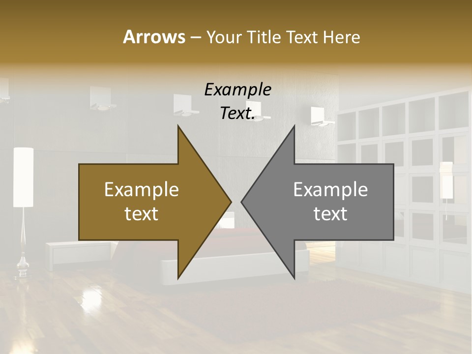 Immobilie Modern Decke PowerPoint Template