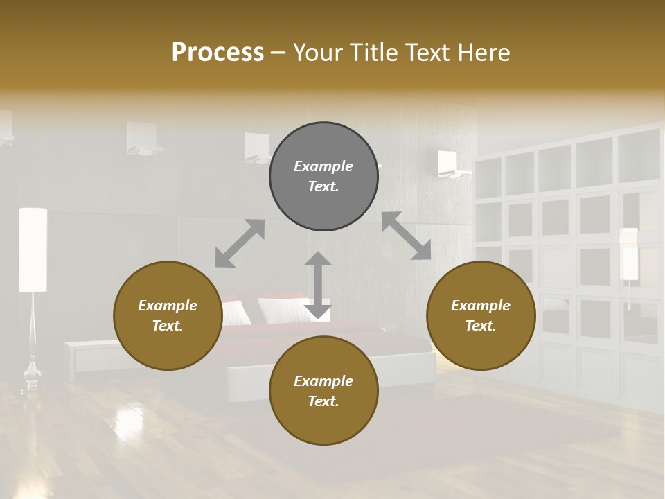 Immobilie Modern Decke PowerPoint Template