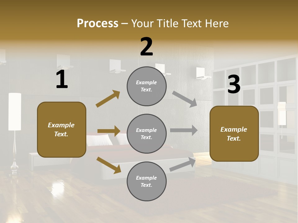Immobilie Modern Decke PowerPoint Template