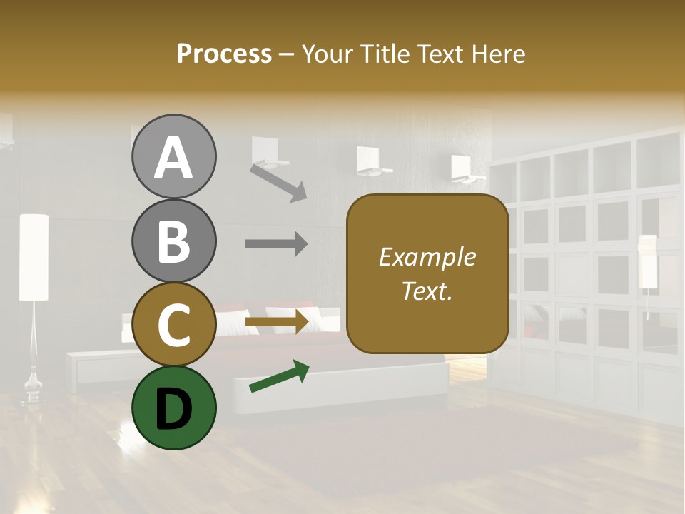 Immobilie Modern Decke PowerPoint Template