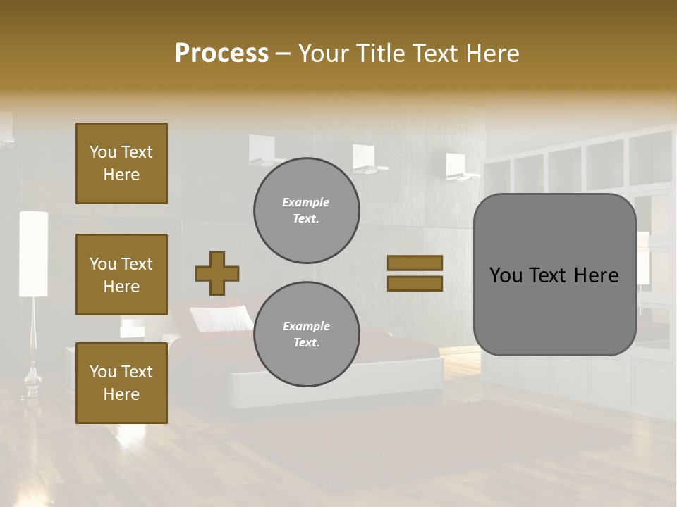 Immobilie Modern Decke PowerPoint Template